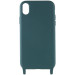 Фото Чехол Cord case c длинным цветным ремешком для Apple iPhone X / XS (5.8") (Зеленый / Forest green) на vchehle.ua