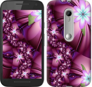 Чехол Цветочная мозаика для Motorola Moto X Style