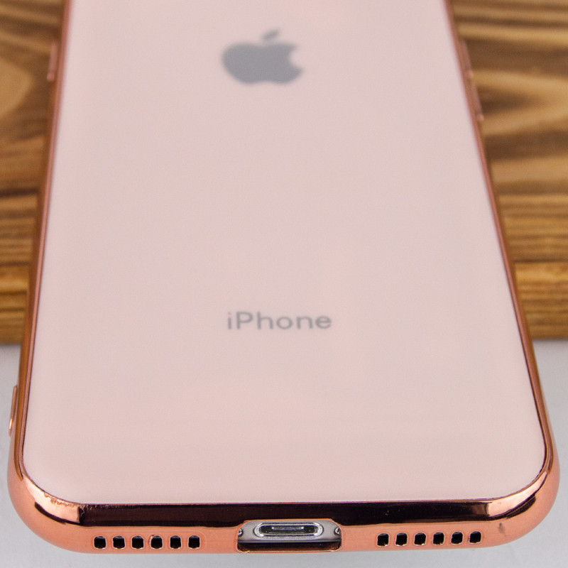 Фото TPU чехол Matte LOGO для Apple iPhone 7 / 8 (4.7") (Розовый / Rose Gold) в магазине vchehle.ua
