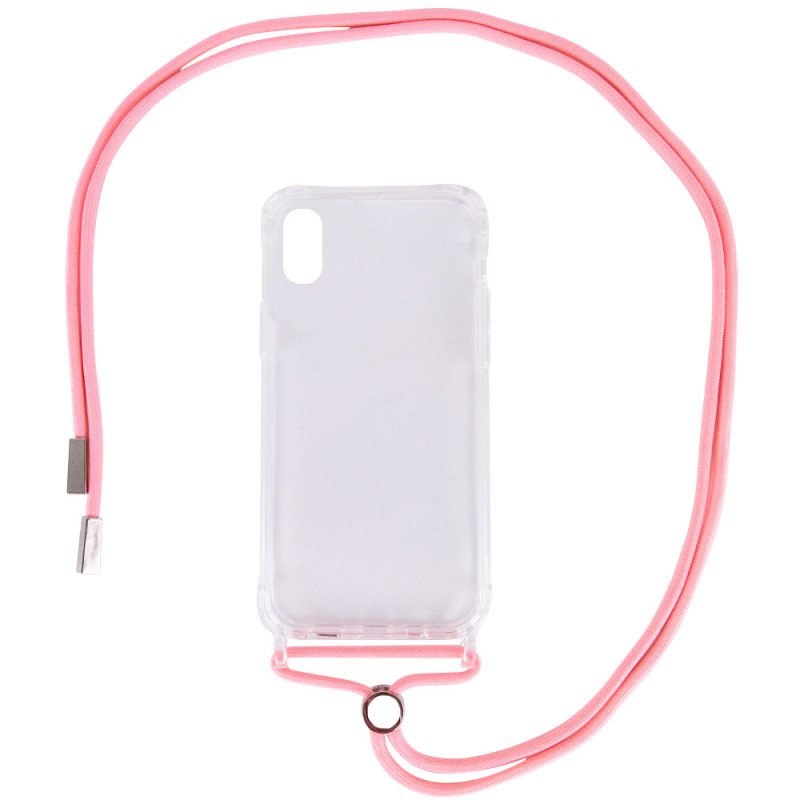 

Чехол TPU Crossbody Transparent для Apple iPhone XR (6.1") (Розовый) 1100933
