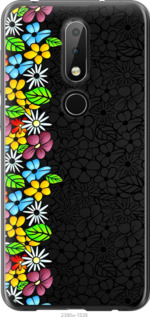 

Чохол квітковий орнамент на Nokia 6.1 Plus 694203