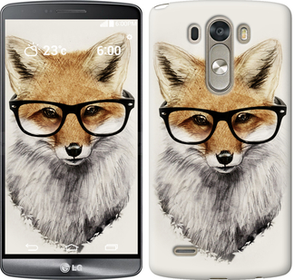 

Чохол Лис в окулярах для LG D856 Dual G3 634390