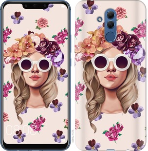 

Чохол Дівчина з квітами v2 на Huawei Mate 20 Lite 670907