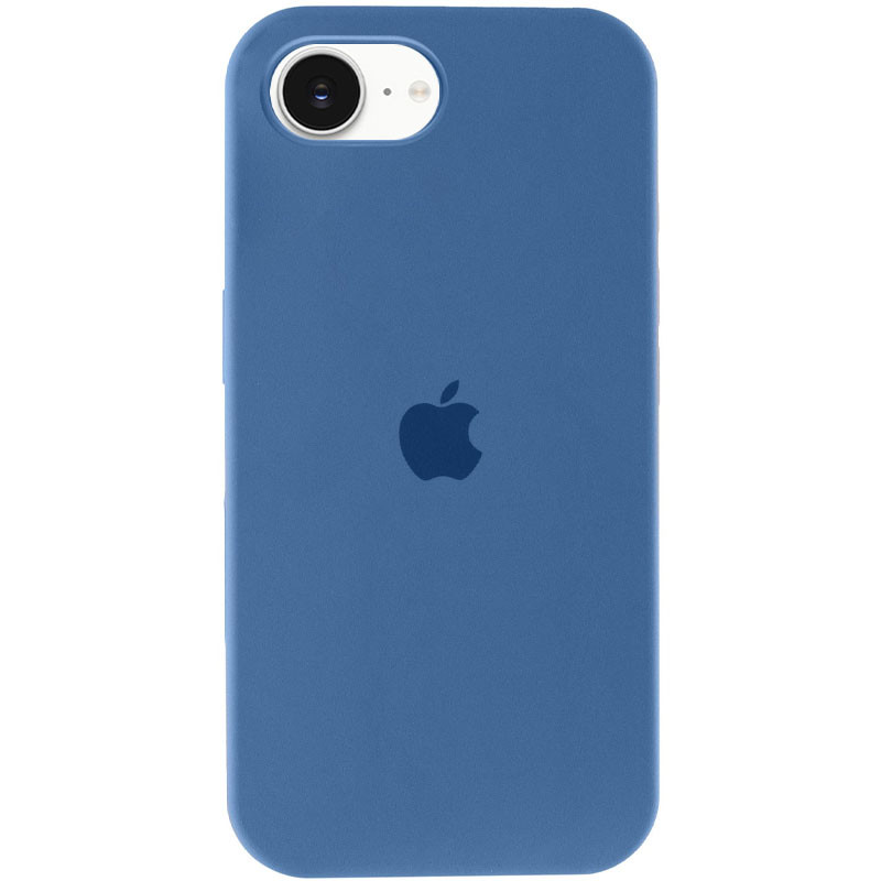 Чехол Silicone Case Full Protective (AA) для Apple iPhone 16e (6.1") (Синий / Blue Jay)