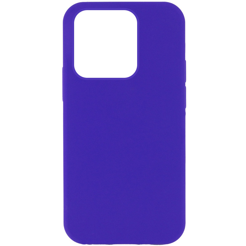 Чехол Silicone Case Full Protective (AA) NO LOGO для Apple iPhone 13 Pro Max (6.7") (Фиолетовый / Ultra Violet)