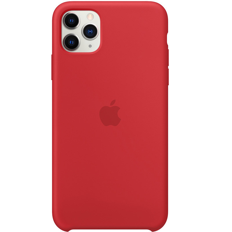 Чехол Silicone case (AAA) для Apple iPhone 11 Pro Max (6.5") (Красный / Red)