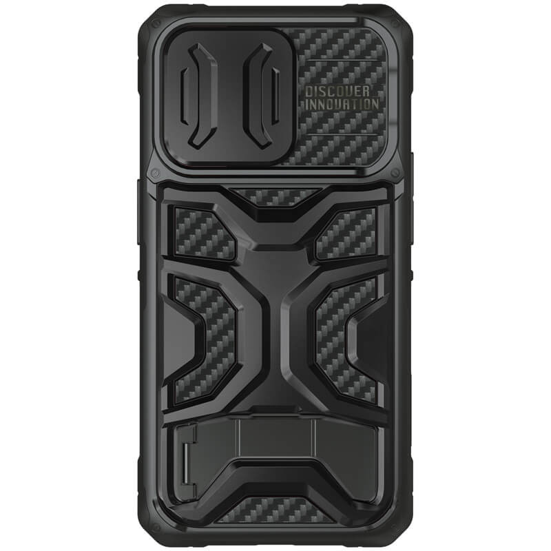 Фото TPU+PC чехол Nillkin CamShield Adventurer Pro (шторка на камеру) для Apple iPhone 14 Pro (6.1") (Armor Black) на vchehle.ua
