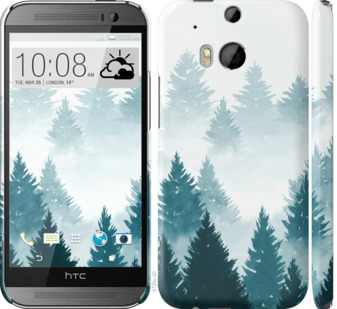 

Чохол Акварельні Ялинки на HTC One M8 862481