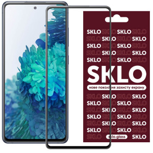 Захисне скло SKLO 3D (full glue) на Samsung Galaxy S21 FE