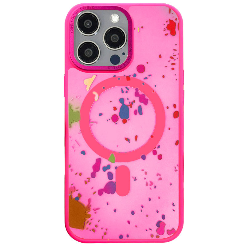 Чохол TPU+PC Flush with Magnetic Safe на Apple iPhone 16 Pro (6.3") (Barbie Pink)