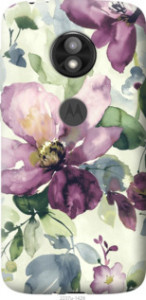 Чехол Цветы акварелью для Motorola Moto E5 Play