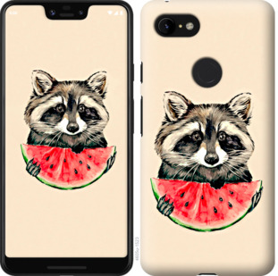 

Чехол Енотик с арбузом для Google Pixel 3a XL 875098