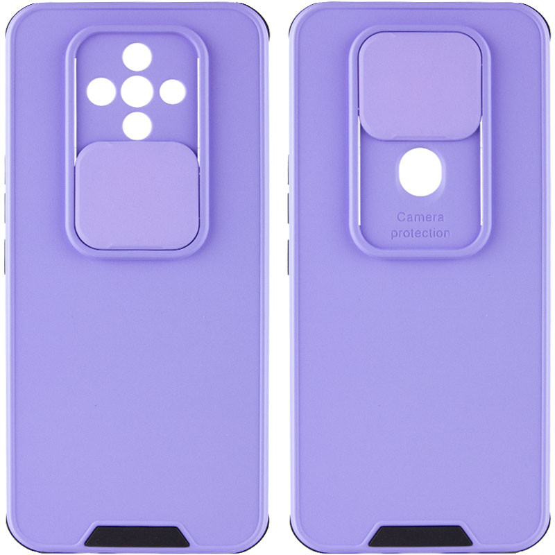 TPU+PC чехол Lens series для TECNO Spark 6 (Сиреневый)