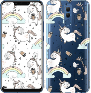 

Чехол Единорог и кофе для Huawei Mate 20 Lite 841078