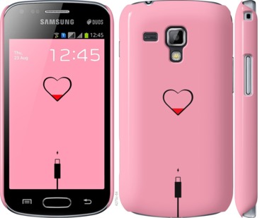 

Чехол Подзарядка сердца1 для Samsung Galaxy S Duos s7562 729975