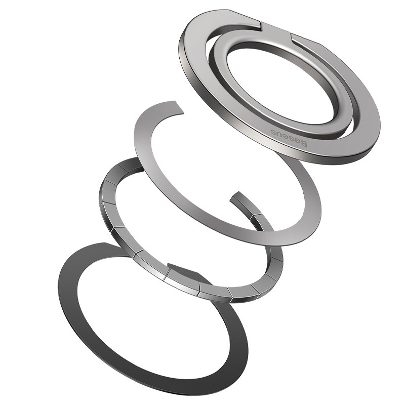 Купить Держатель для телефона Baseus Halo Series Foldable Metal Ring (Single ring) (SUCH00001) (Silver) на vchehle.ua