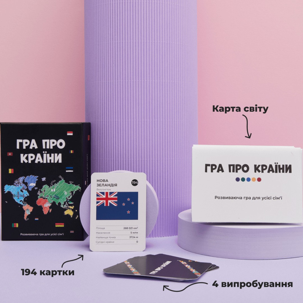 Замовити Гра настільна Про країни MemoGames 0003MG 194 країни світу на vchehle.ua