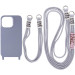 Чехол TPU two straps California для Apple iPhone 12 Pro / 12 (6.1") (Серый / Stone)