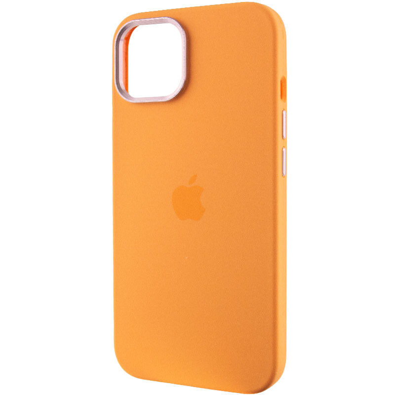 Фото Чохол Silicone Case Metal Buttons (AA) на Apple iPhone 12 Pro Max (6.7") (Помаранчевий / Marigold) в маназині vchehle.ua