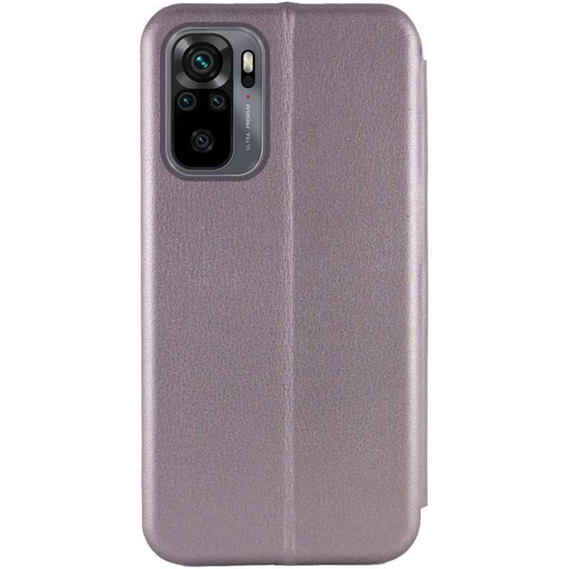 Фото Шкіряний чохол-книжка Classy на Xiaomi Redmi Note 10 / Note 10s / Poco M5s (Сірий) на vchehle.ua