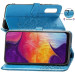 Фото Шкіряний чохол-книжка Art Case з візитницею на Samsung Galaxy A70 (A705F) (Синій) на vchehle.ua