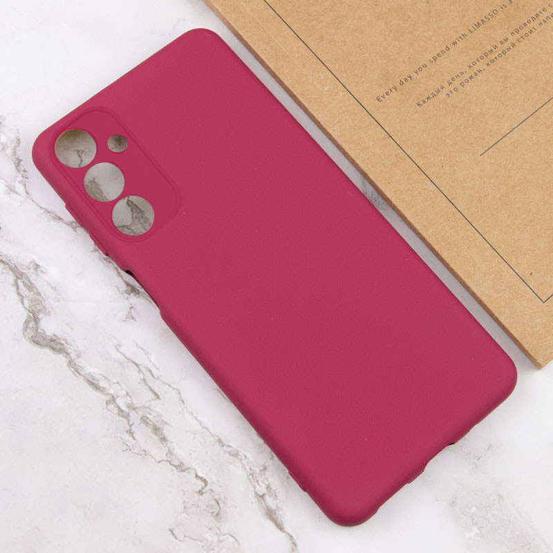 Чехол TPU GETMAN Liquid Silk Full Camera для Samsung Galaxy A24 4G (Бордовый / Marsala) в магазине vchehle.ua