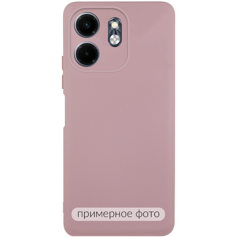 Чехол TPU GETMAN Liquid Silk Full Camera для Motorola Moto G05 / E15 4G (Розовый / Pink Sand)