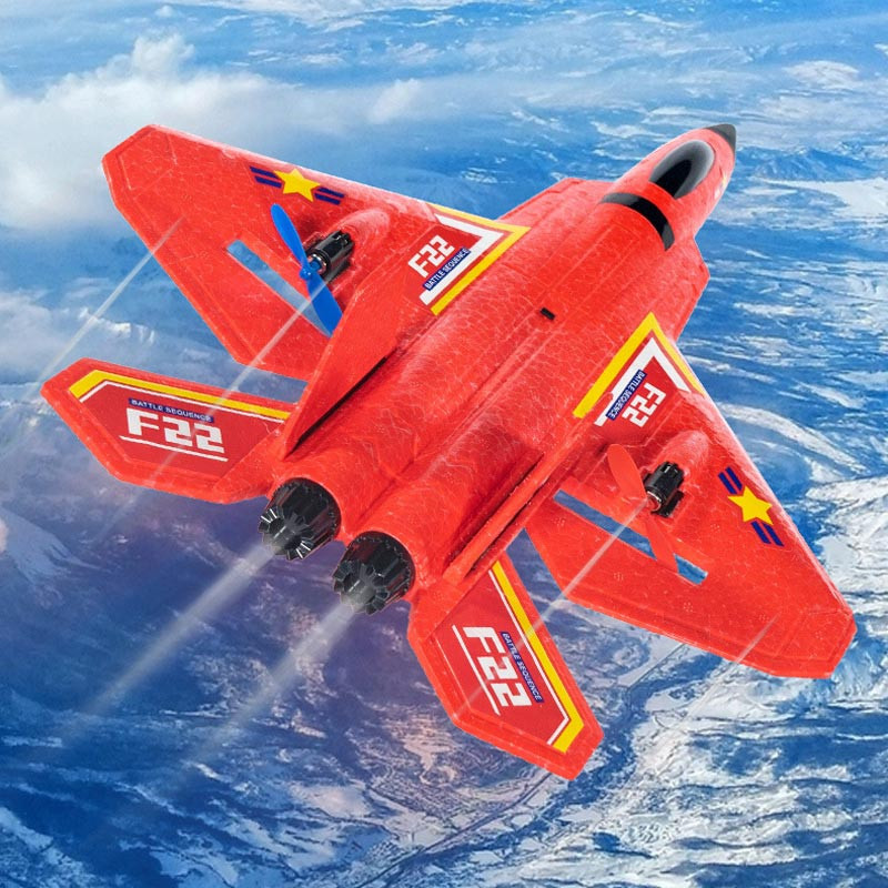 Фото Самолет на радиоуправлении SCHE HW32 F22 Fighter (Red) на vchehle.ua