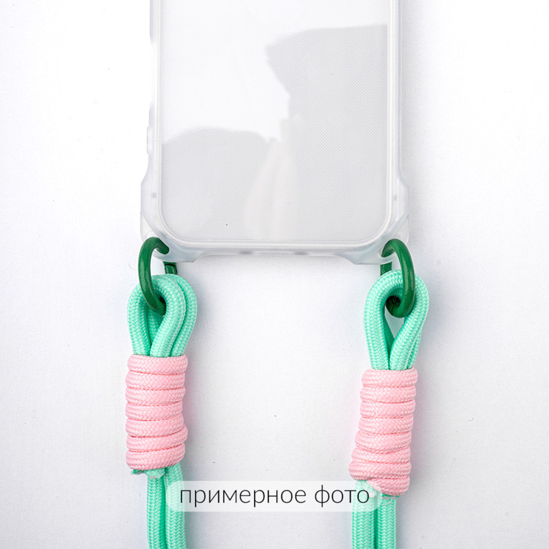 Замовити Чохол TPU CrossBody with straps на Apple iPhone 16e (6.1") (Transparent) на vchehle.ua