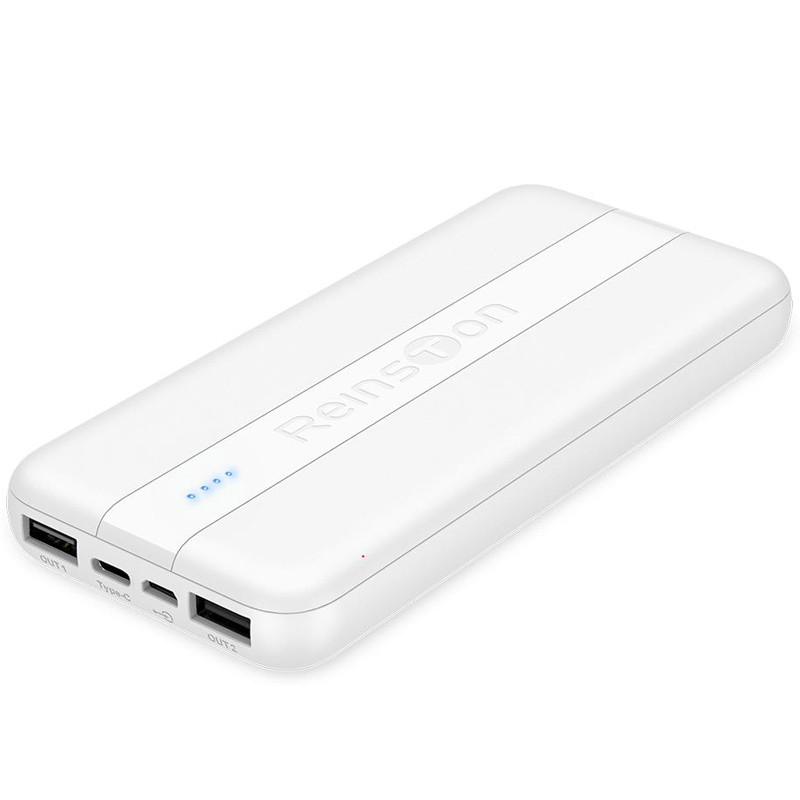 Портативний ЗП Power Bank Reinston EPB026 10000 mAh (Білий)