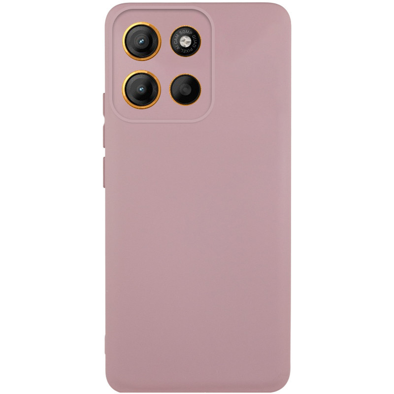 Чехол Silicone Cover Lakshmi Full Camera (AA) для Motorola Moto G15 4G (Розовый / Pink Sand)