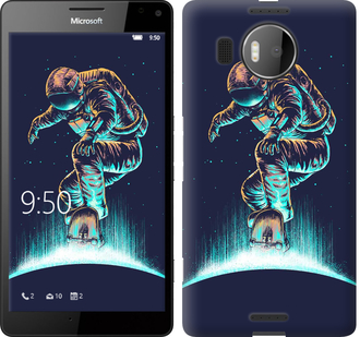 

Чохол Космонавт на скейтборді на Microsoft Lumia 950 XL Dual Sim 591585
