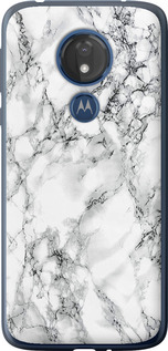 Чехол Мрамор белый для Motorola Moto G7 Power
