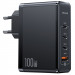 МЗП Usams US-CC163 T50 100W 4 Ports GaN Fast Charger (1USB-A/3C) (Black)