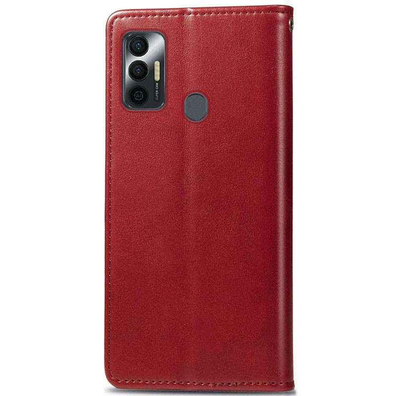 Фото Кожаный чехол книжка GETMAN Gallant (PU) для TECNO Spark 7 (Красный) на vchehle.ua