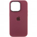 Фото Чохол Silicone Case Metal Buttons (AA) на Apple iPhone 13 Pro (6.1") (Бордовий / Plum) на vchehle.ua