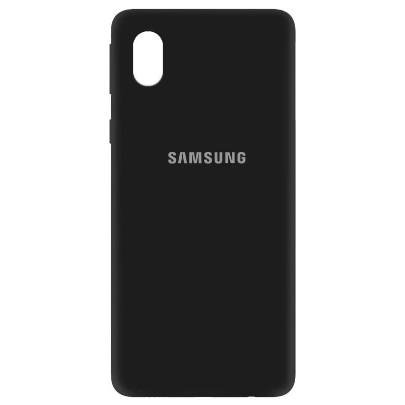 Чехол Silicone Cover My Color Full Protective (A) для Samsung Galaxy M01 Core / A01 Core (Черный / Black)