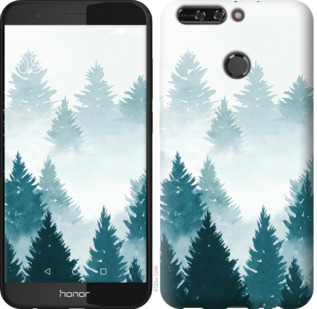 

Чехол Акварельные Елки для Huawei Honor V9 862815
