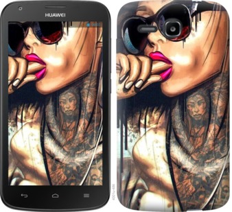 

Чехол Девушка в тату для Huawei Ascend Y600 275200