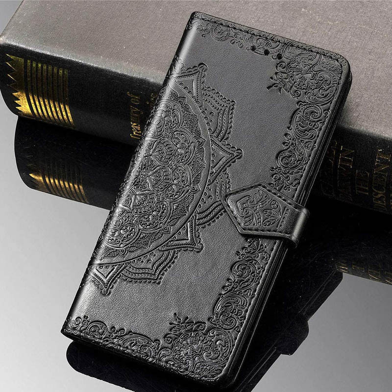 Купить Кожаный чехол-книжка Art Case с визитницей для Xiaomi Redmi 9 (Черный) на vchehle.ua