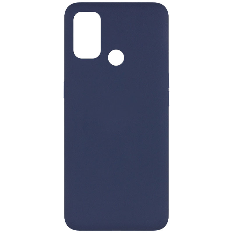 Уценка Чехол Silicone Cover Full without Logo (A) для Oppo A53 / A32 / A33 (Дефект упаковки / Синий / Midnight blue)