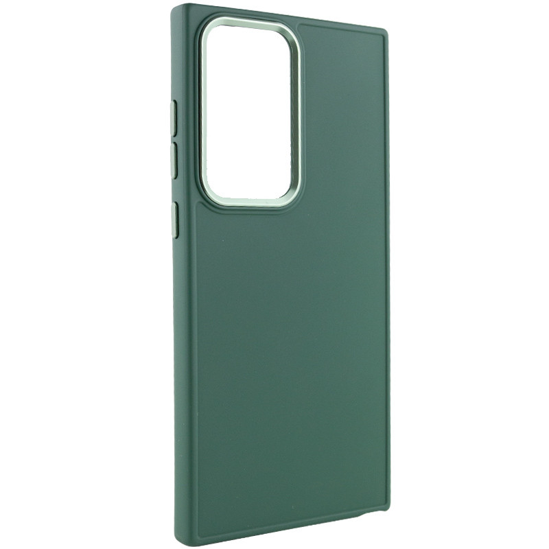 Фото TPU чехол Bonbon Metal Style для Samsung Galaxy S23 Ultra (Зеленый / Army green) на vchehle.ua