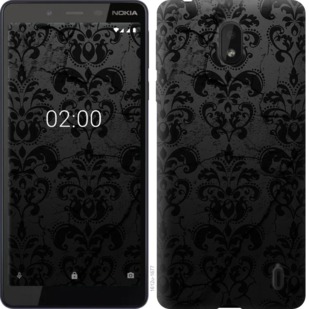 

Чехол узор черный для Nokia 1 Plus 763668