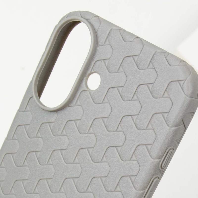 Купить Чехол TPU Weaving для Apple iPhone 16 (6.1") (Grey) на vchehle.ua