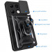 Фото Ударостійкий чохол Camshield Serge Ring на Xiaomi Redmi Note 13 Pro 4G / 14s / Poco M6 Pro 4G (Чорний) на vchehle.ua