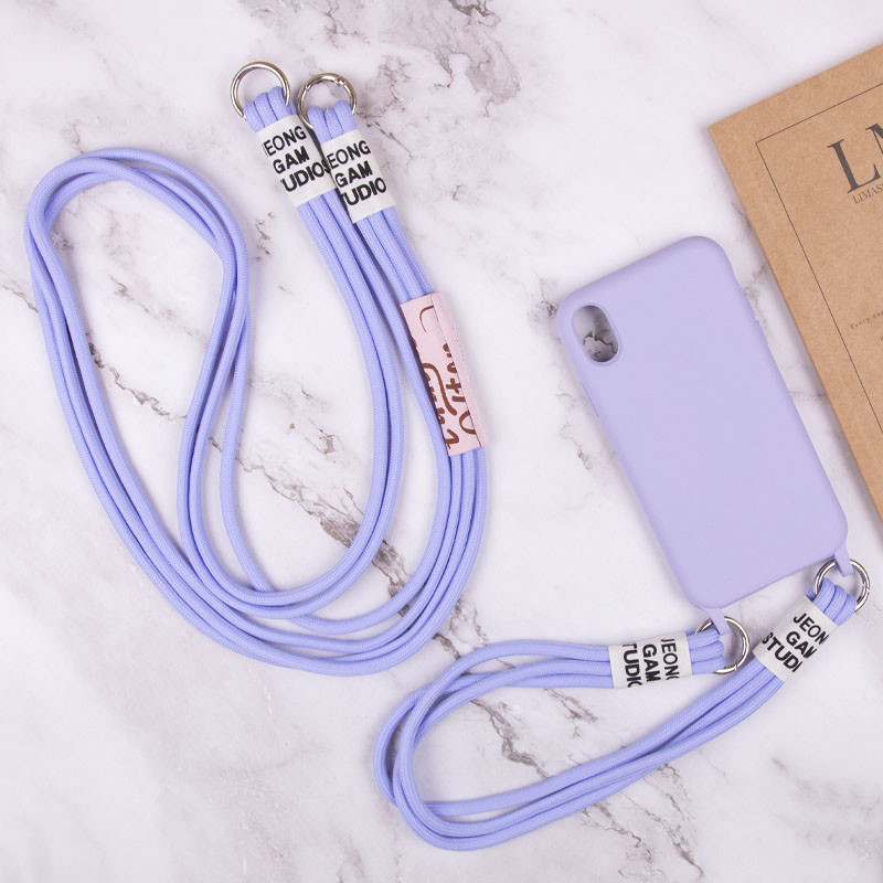 Замовити Чохол TPU two straps California на Apple iPhone XR (6.1") (Бузковий) на vchehle.ua
