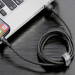Дата кабель Baseus Cafule Lightning Cable 2.4A (0.5m) (CALKLF-A) (Сірий / Чорний) в магазині vchehle.ua