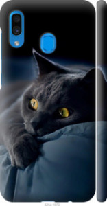 Чехол Дымчатый кот для Samsung Galaxy A30 2019 A305F