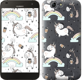 

Чехол Единорог и кофе для Huawei Ascend G7 841074