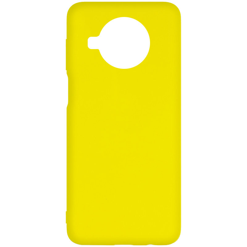Чохол Silicone Cover Full without Logo (A) на Xiaomi Mi 10T Lite / Redmi Note 9 Pro 5G (Жовтий / Flash)